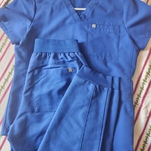 Fabletics Blue Scrub Set